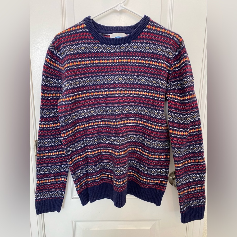 Multi-Colored Crew Neck Sweater